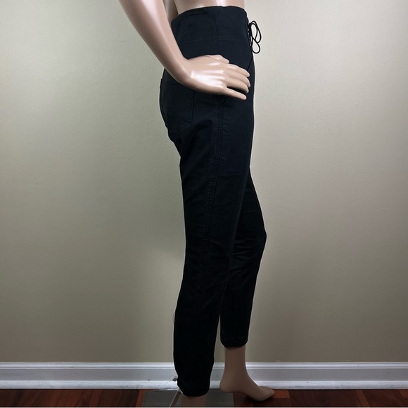 NEW A.L.C. REVOLVE BLACK LACE-UP CROPPED PANTS - Picture 5 of 7